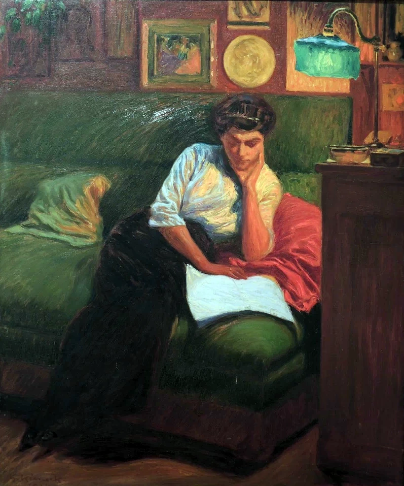 La lettura - Museo Giorgio Kienerk, Fauglia, Pisa